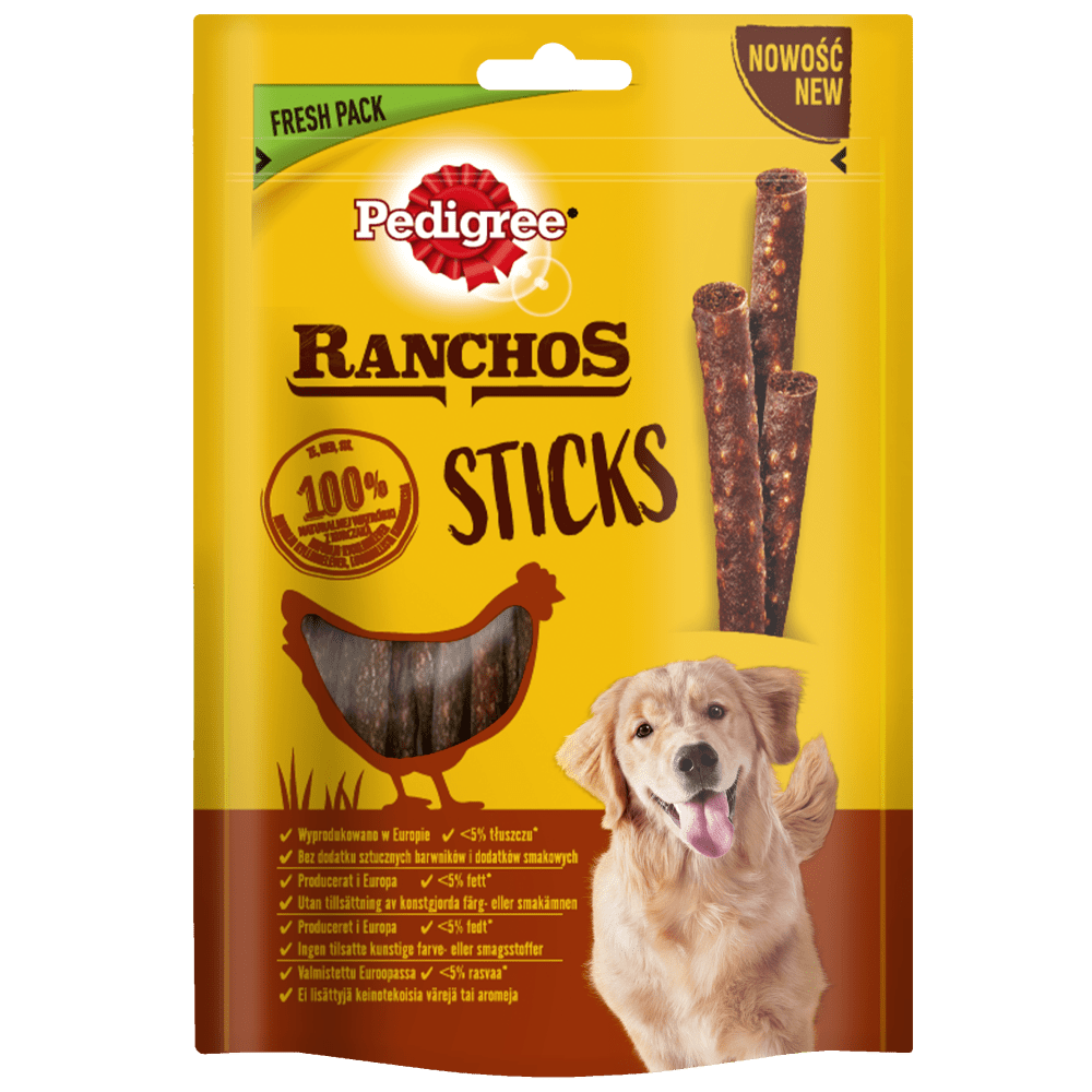 PEDIGREE® Ranchos™ Pałeczki z wątróbką z kurczaka, 60g