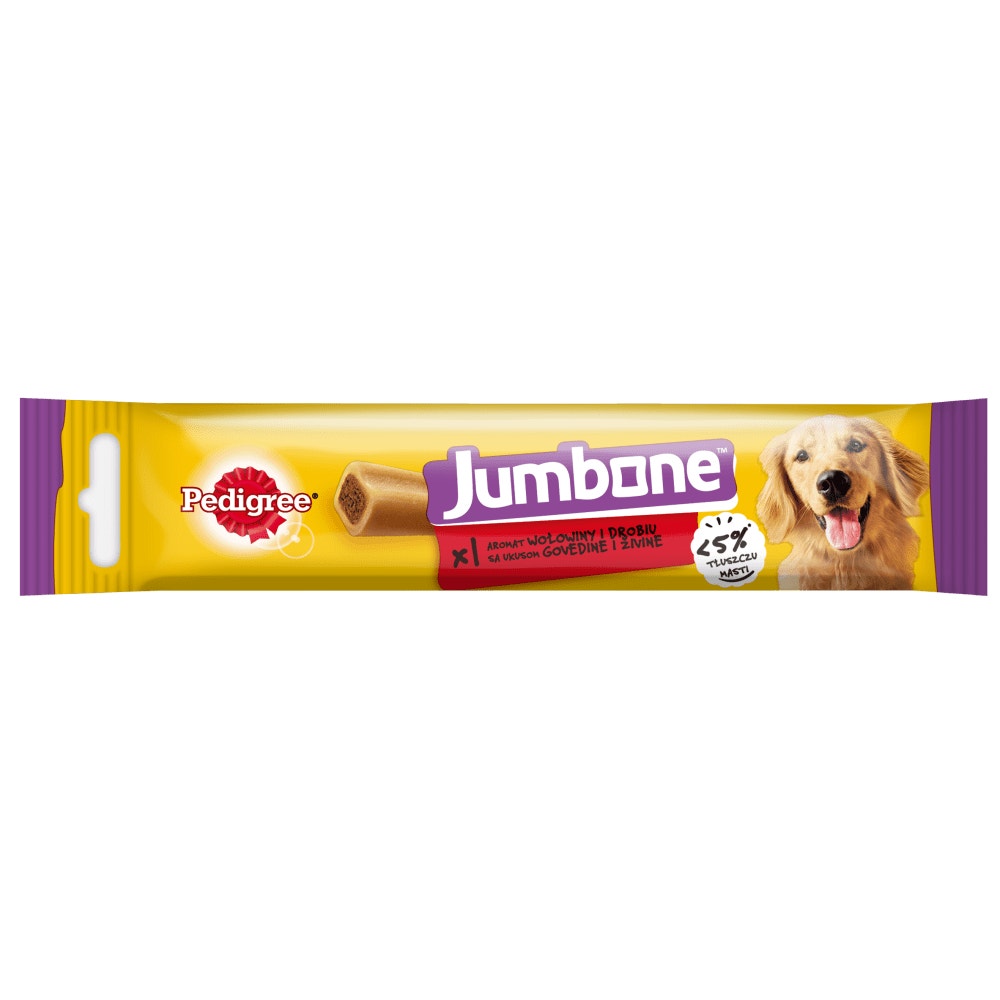 PEDIGREE® Jumbone o Aromacie Wołowiny i Drobiu, Średnie Rasy, 1 szt. & 2 szt.