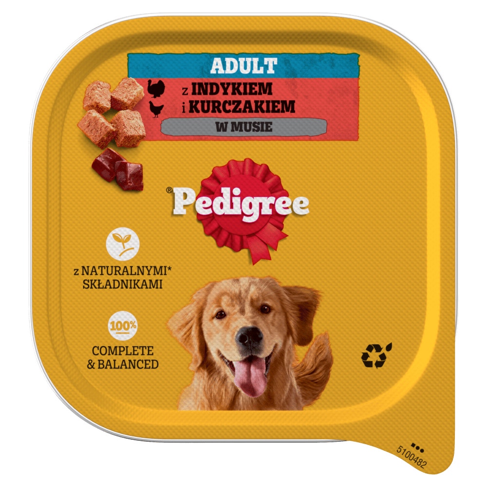 PEDIGREE® Adult z indykiem i kurczakiem w musie, 300g
