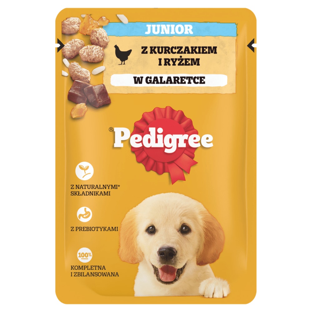 PEDIGREE® Junior z Kurczakiem i Ryżem w Galaretce, 100 g