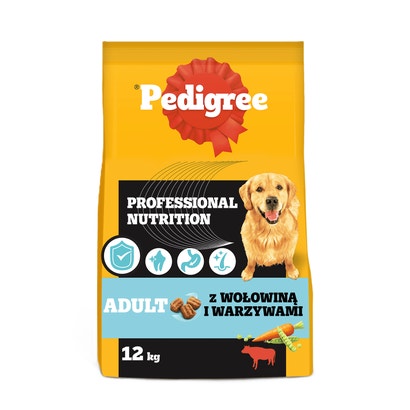 Professional Nutrition Adult z Wołowiną i Warzywami, Średnie i Duże Rasy